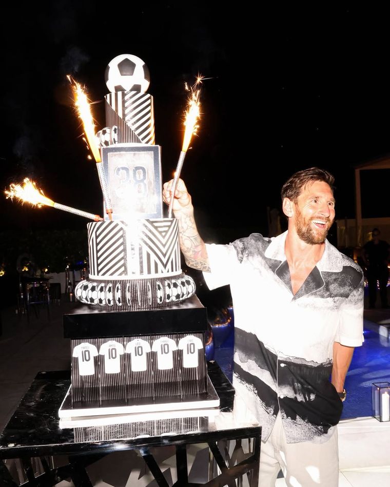 Así festejó Messi su cumpleaños.