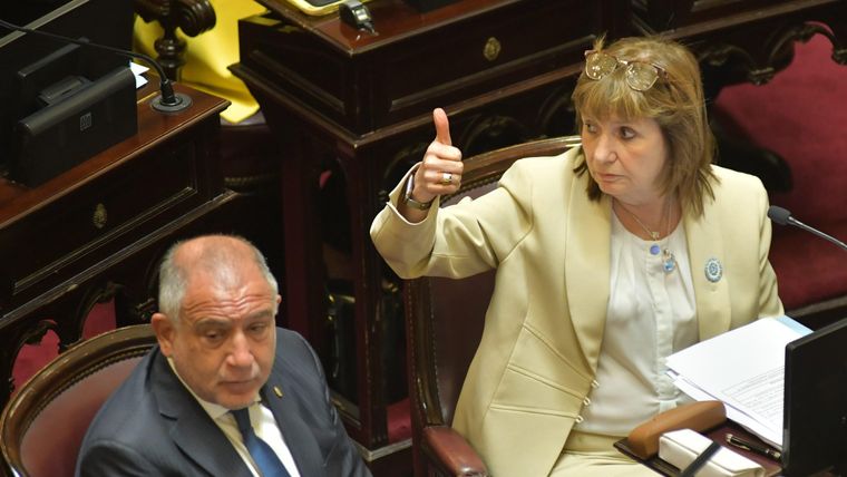 Patricia Bullrich muestra su entusiasmo con la ley de Presupuesto y apuesta a que se apruebe sin cambios.