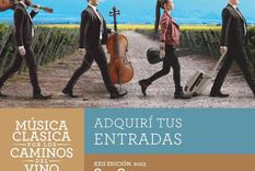 Desde el 2 de abril hasta el domingo 9, se podrá disfrutar de la buena música en Música Clásica por los Caminos del Vino. Foto: Instagram Cultura.mendoza.