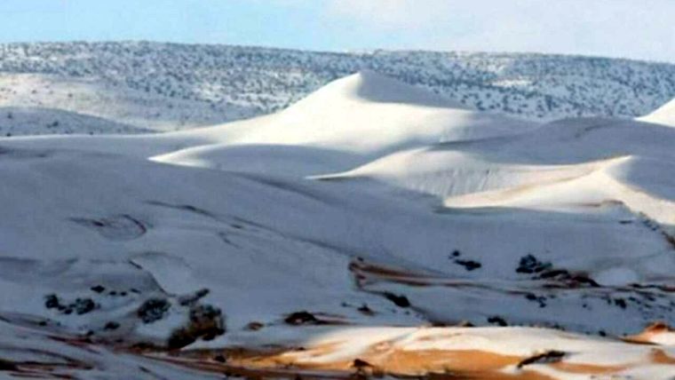 El año pasado también nevó. Foto: Break News.