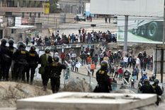Las protestas continúan en Perú. Foto: Efe.
