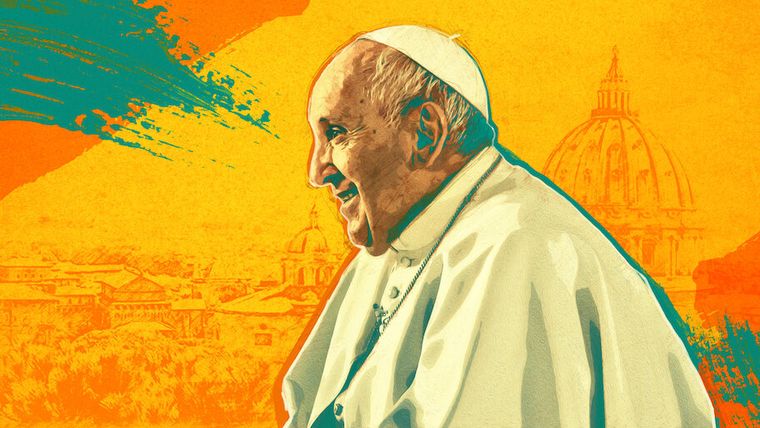 El Papa Francisco guía en esta historia. El Papa Francisco guía en esta historia.
