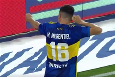 Merentiel celebra su gol. Foto: Archivo