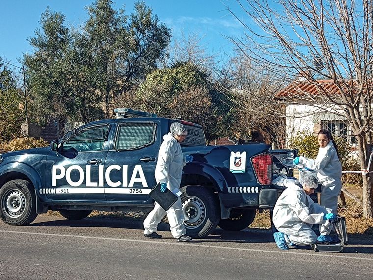 Policía Científica trabajó en el lugar donde fue asesinado Pelayes y abatido Pereyra Cruz Foto: archivo / Emilce Vargas Ferrara/MDZ