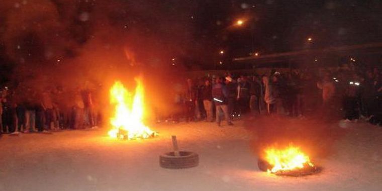 La mina sigue tomada. Foto: Gustavo Yáñez