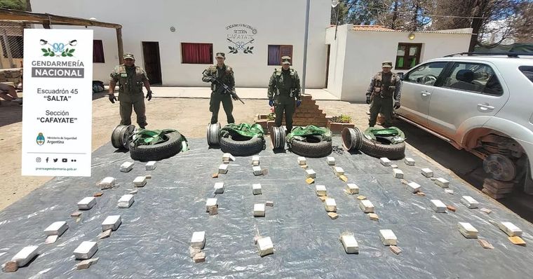 Gendarmería detuvo a tres ciudadanos bolivianos Foto: Gendarmería Nacional