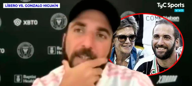 Higuaín reveló que estuvo cerca de dejar el fútbol por la salud de su madre, Nancy.