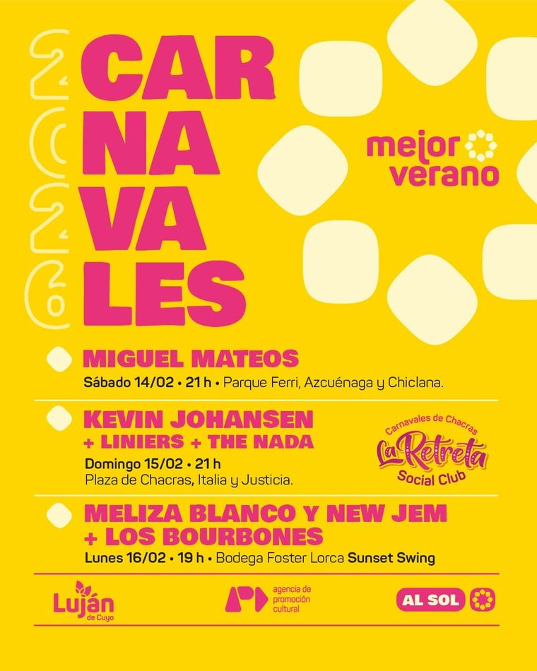 La grilla completa del gran festejo. La grilla completa del gran festejo.