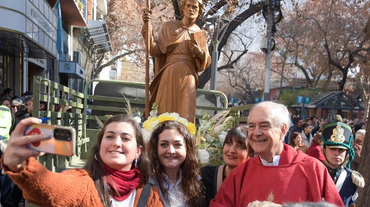 La procesión del Patrón Santigo en Mendoza.&nbsp;