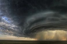 Una supercelda golpeó el AMBA y generó severos destrozos. Foto: Astronomía Iniciación