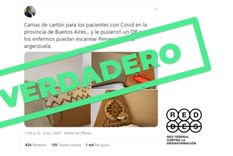 es verdadero que la provincia de buenos aires recibio una donacion de camas de carton
