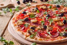 sin horno: pizza mediterranea lista ¡en 5 minutos!