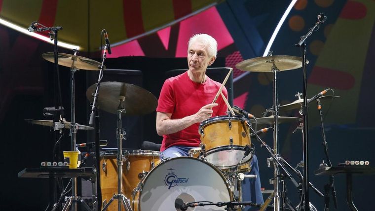 Charlie Watts Histórico baterista de los Rolling Stones