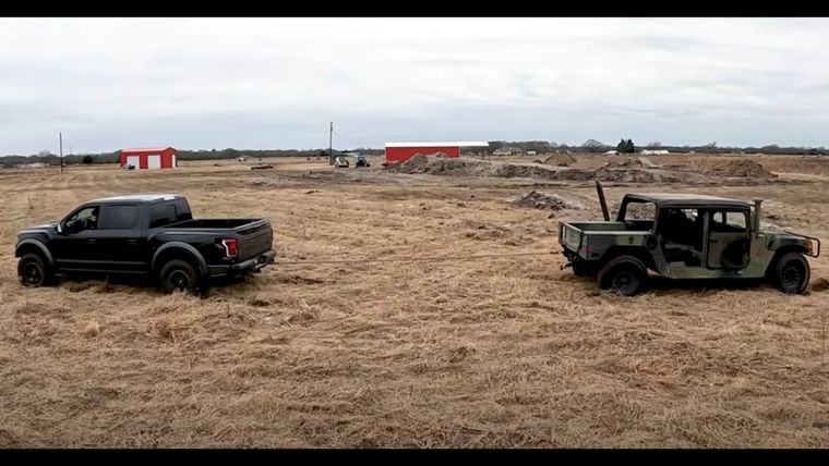 Humvee vs. Raptor