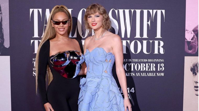 Beyoncé y Taylor Swift Las número uno en el mundo. Foto: Fuente: Imagen - Getty Images