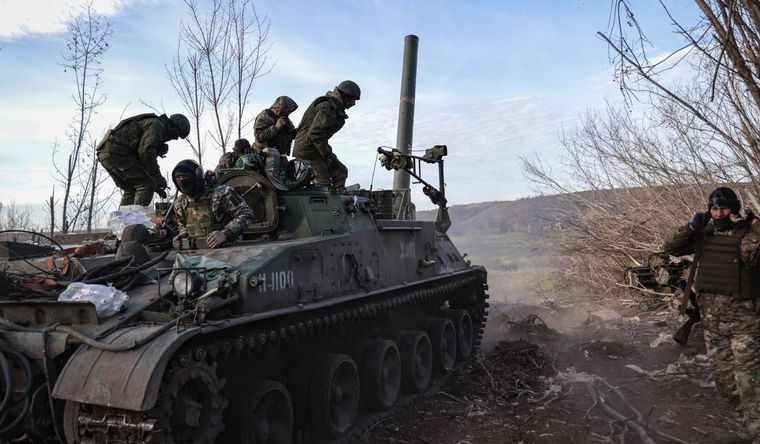 Las tropas de Rusia avanzan sobre todo en el este de Ucrania. Foto: Efe.