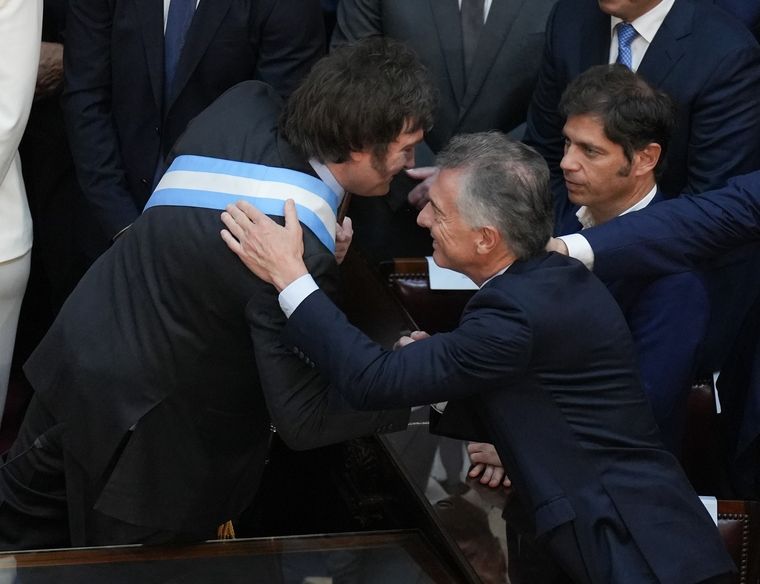 El presidente Javier Milei junto a Mauricio Macri Foto: Noticias Argentinas