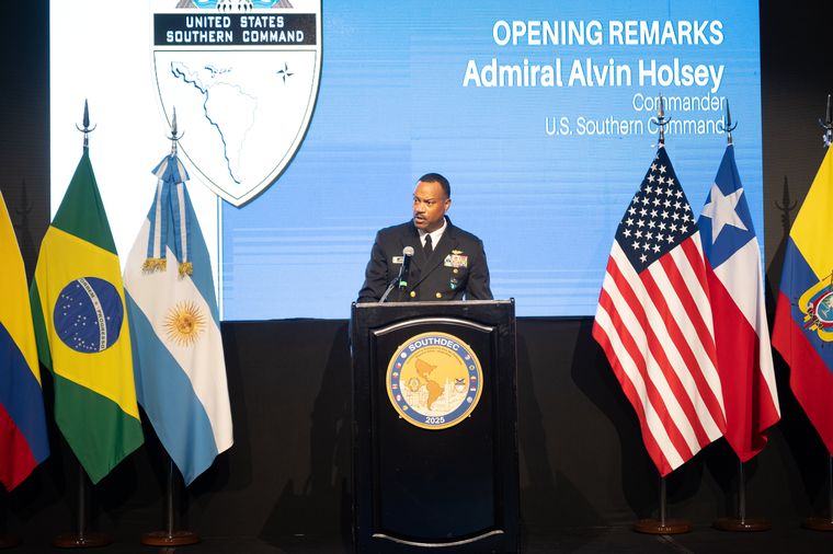 El almirante Alvin Holsey en Buenos Aires El almirante Alvin Holsey en Buenos Aires