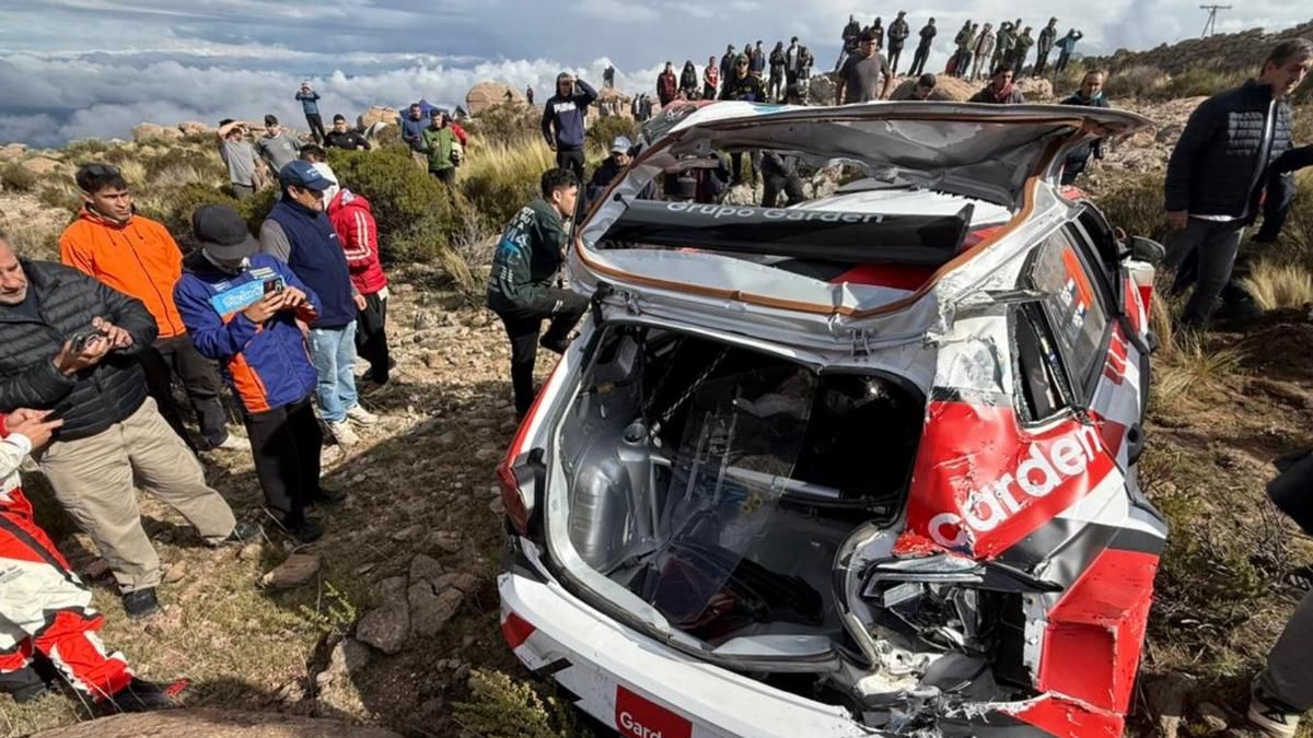 Tragedia en el Rally de Córdoba: un muerto tras el despiste de un auto en el tramo Giulio Cesare