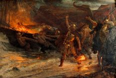 El misterio sobre dónde terminó Ivarr el Deshuesado suma una nueva pista en el noroeste de Inglaterra, donde un arqueólogo cree que un gran montículo costero podría ocultar un entierro vikingo en barco. Imagen ilustrativa.