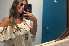 El look bohemio de Pampita en Ibiza.