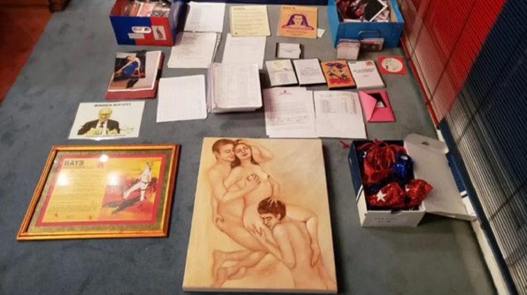 Parte del allanamiento en 2022 Foto: Archivo