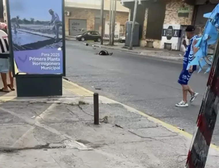 El hecho ocurrió en la esquina de Avenida 12 de Octubre y calle 390.