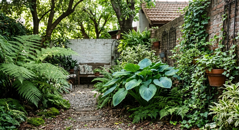 Plantas que viven bien a la sombra. Fuente: IA Gemini.