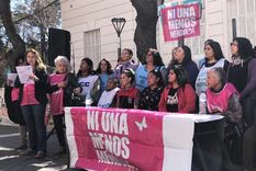 La conferencia en la Legislatura contó con la presencia de las imputadas Foto: Ni Una Menos