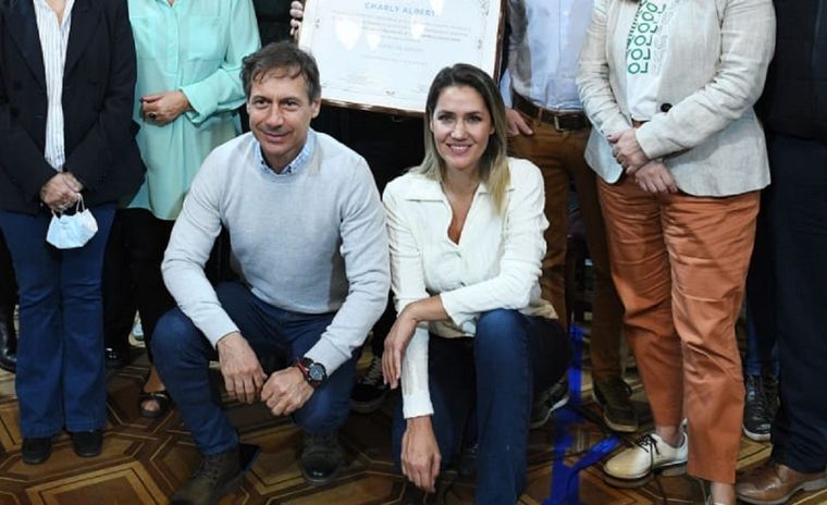 Luis Naidenoff y Carolina Losada Luis Naidenoff y Carolina Losada