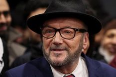 George Galloway dedicó su triunfo a los palestinos, desde Gran Bretaña. Foto: Bbc.