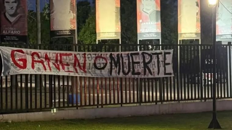 La amenaza que sufrió el plantel de Newell's en 2025. La amenaza que sufrió el plantel de Newell's en 2025.