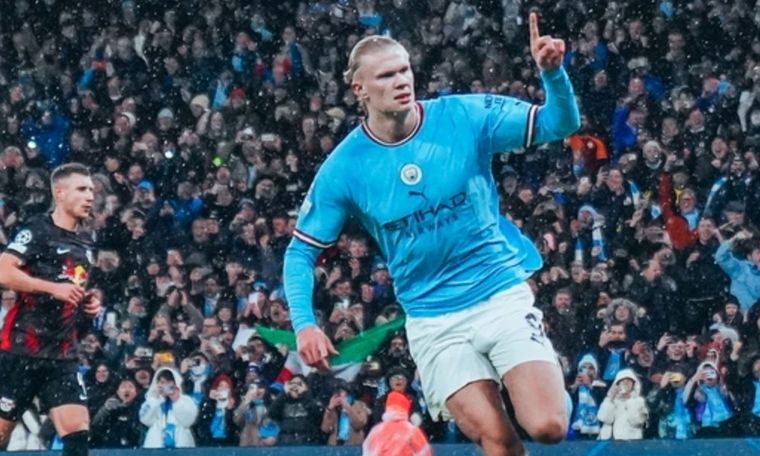 Erling Haaland, el goleador del Manchester City. Erling Haaland, el goleador del Manchester City.