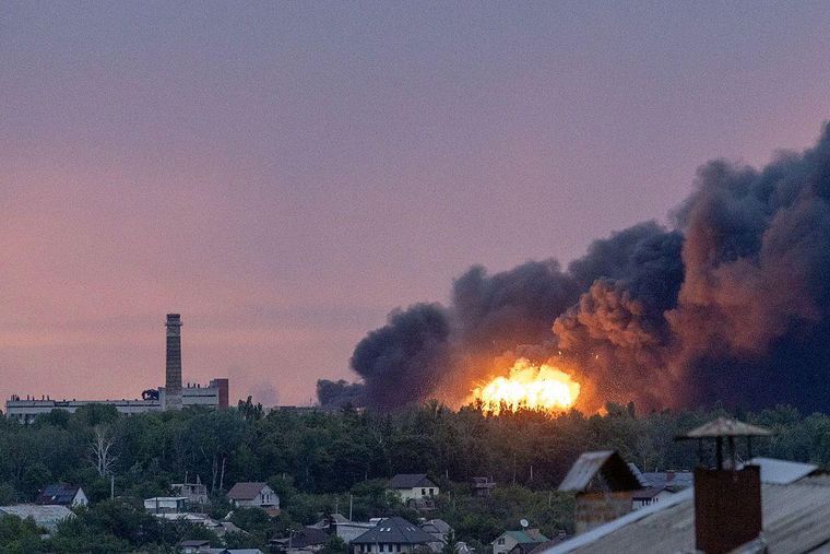 Las autoridades locales de Járkov contabilizaron 50 estallidos en distintas zonas de la ciudad.