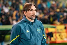 Diego Martínez define el equipo contra Belgrano. Foto: Santiago Tagua/MDZ