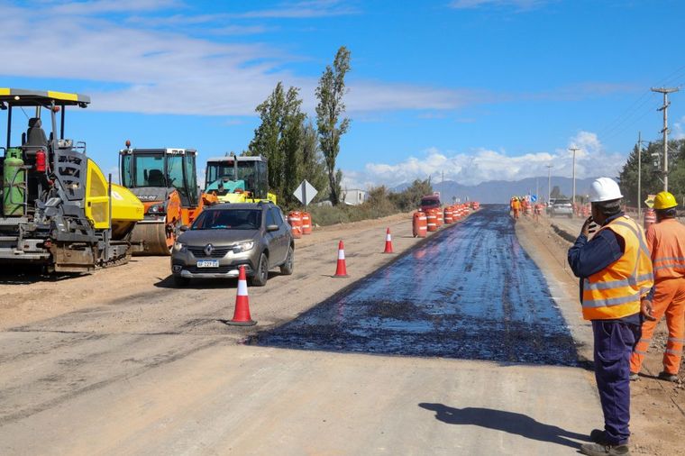 Obras en la ruta Panamericana (ruta 82)