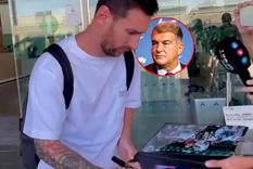 Messi eligió una firme postura ante las preguntas de la prensa sobre el presidente del Barcelona.