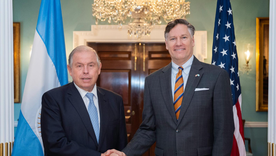 El Canciller, Gerardo Werthein, en Estados Unidos.