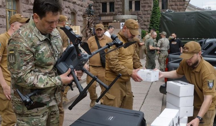 Los drones de Ucrania cayeron en suelo de Rusia. Foto: Efe. Los drones de Ucrania cayeron en suelo de Rusia. Foto: Efe.