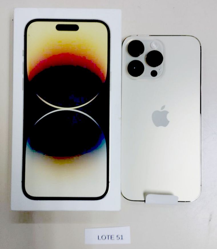 Rematan unidades del iPhones 14 Pro Max Foto: Aduana Banco Ciudad