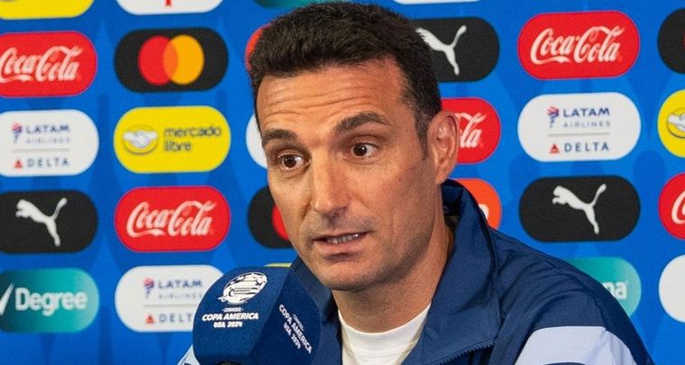 Scaloni habló en la conferencia de prensa previa a las semifinales contra Canadá. Foto: @Argentina