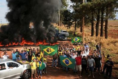 MDZol | Protesta de seguidores de Bolsonaro Foto: DIEGO VARA/REUTERS