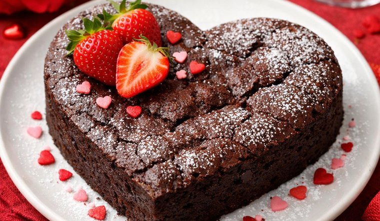 San Valentín receta de brownie casero romántico San Valentín receta de brownie casero romántico
