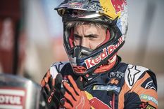 Kevin no baja la guardia e irá por todo mañana. Foto: @dakar Kevin no baja la guardia e irá por todo mañana. Foto: @dakar