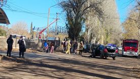 El accidente tuvo lugar en Calle Bascuñán y Quintana, Colonia de las Rosas Foto: Ministerio de Seguridad