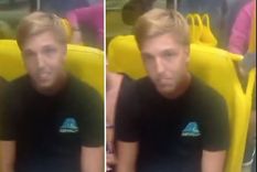 El turista argentino detenido. Foto: Captura