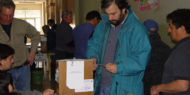 Urna electoral.