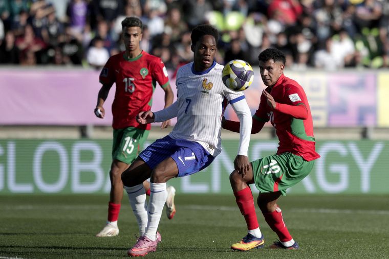 Lucas Michel (7) fue el autor del gol de Francia. Lucas Michel (7) fue el autor del gol de Francia. 