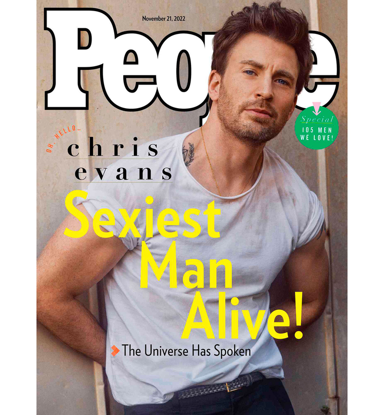 Revelan quién es el hombre más sexy este 2022 ¿Estas de acuerdo? Chris Evans, el hombre más sexy del 2022. Foto: People