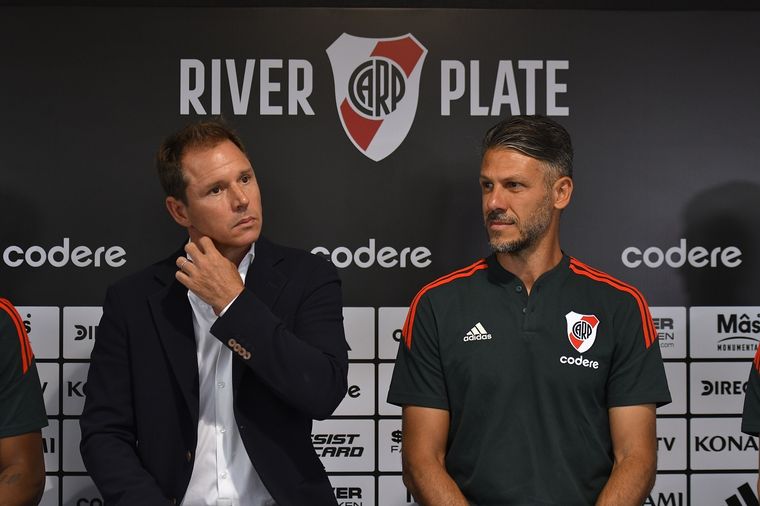 Brito respaldó a Demichelis y dijo que el club está unido. Foto: Télam